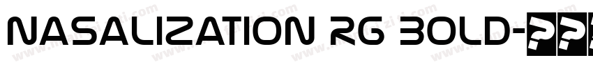 Nasalization Rg Bold字体转换
